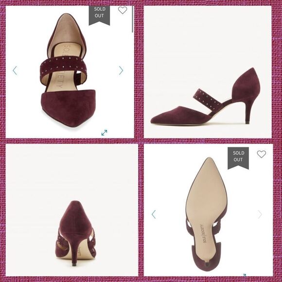 Sole Society Dark Plum Drisela Pumps - Size 5 - Picture 7 of 16